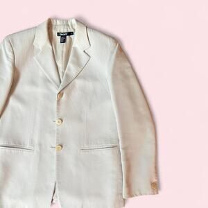 White DKNY Y2K Era Blazer